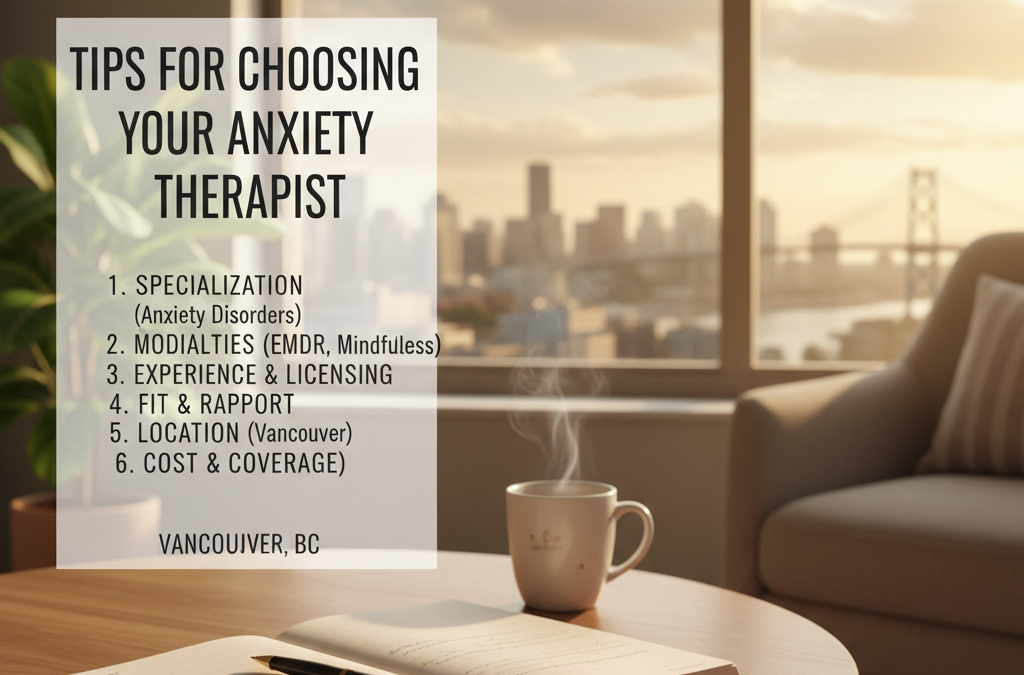 Tips for choosing the perfect anxiety therapist in Vancouver